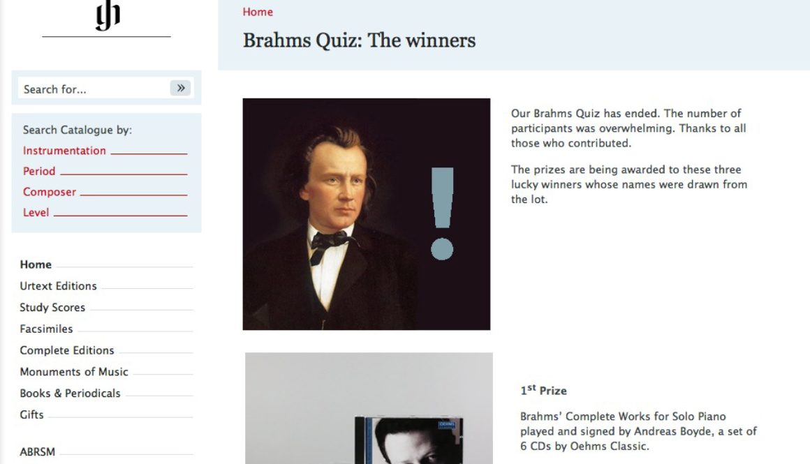 Brahms Quiz