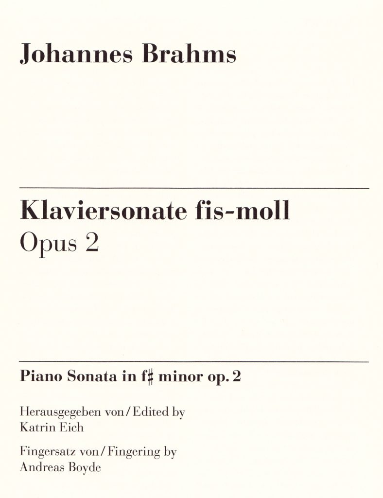 Brahms Op. 2 2 1